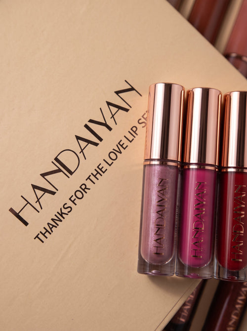 HANDAIYAN 12 Colors Matte Liquid Lipstick Set - Hamdiya cosmetics